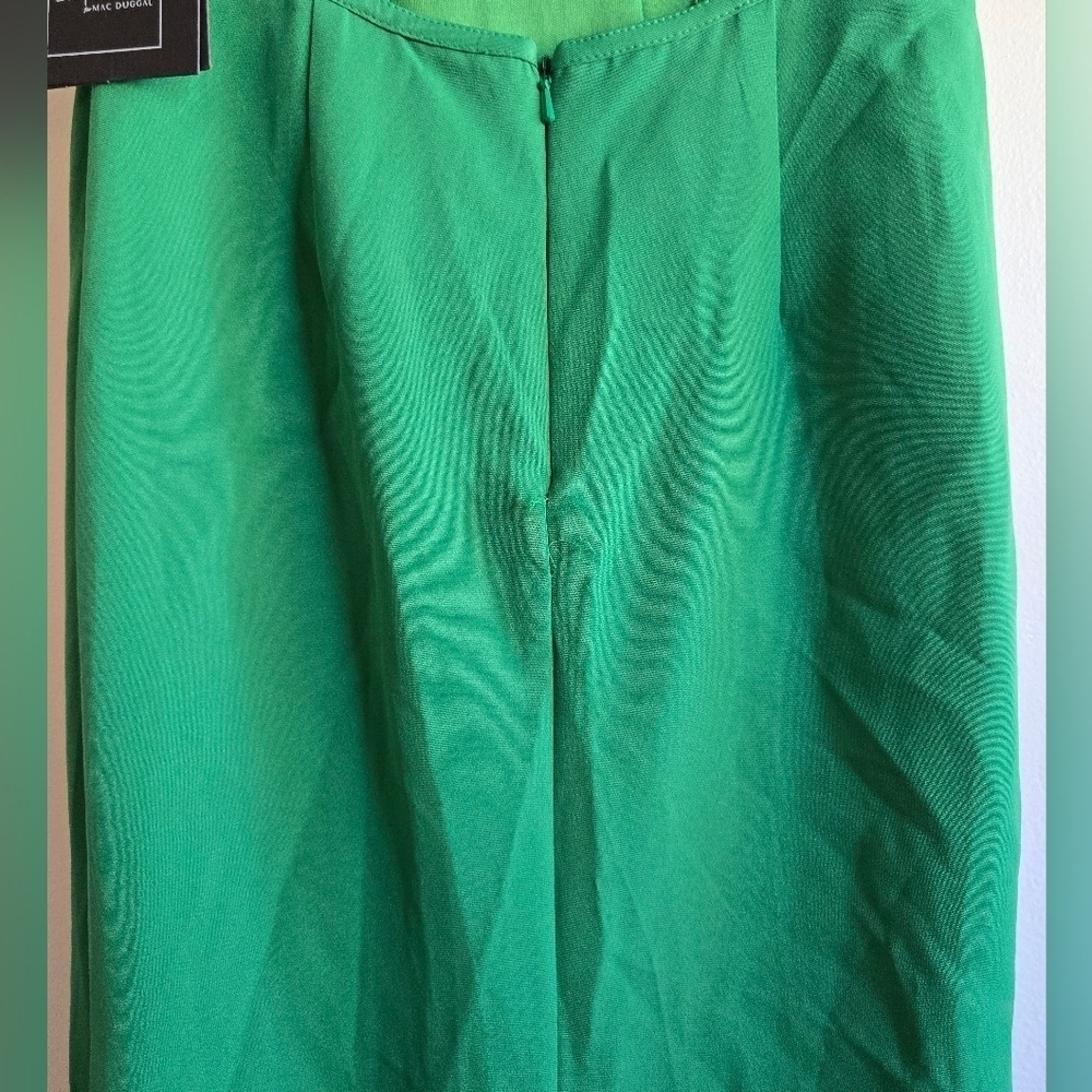Ieena for Mac Duggal, One Shoulder Jersey Mermaid Gown, Green, Size 4‎ -NWT!! - Picture 11 of 11